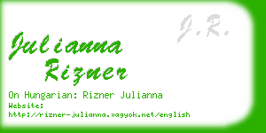 julianna rizner business card